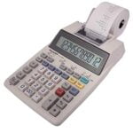Sharp EL-1750V Two-Color Printing Calculator 2 Lines/Sec 3" Black/Red - Image 6