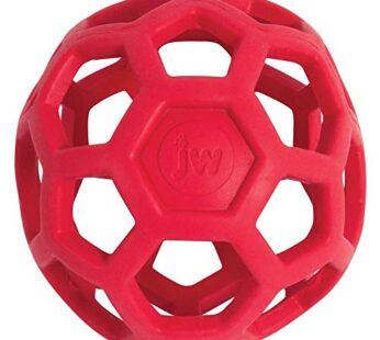 JW Pet Hol-ee Roller Dog Toy Puzzle Ball, Natural Rubber, Extra Large (7.5 Inch Diameter),