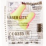 Howard Leight by Honeywell Laser Lite High Visibility Disposable Foam Earplugs, Pink/Yello - Image 3