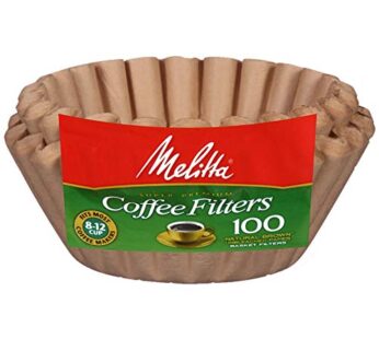 Melitta Basket Coffee Filters Natural Brown Unbleached 100 Count