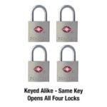 Master Lock TSA Luggage Locks with Key, TSA Approved for Backpacks, Bags and Luggage, 4 Pa - Image 5