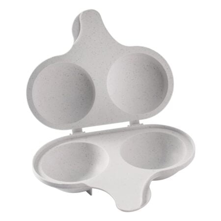 Nordic Ware 64702 2 Cup Microwave Egg Poacher, White - Image 2