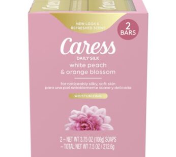 Caress Beauty Bar Soap For Women, Daily Silk With Silk Extract and Floral Oil Essence Mois