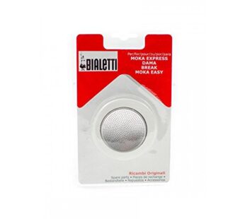 Bialetti Moka 9-Cup Gasket/Filter Replacement Parts,White