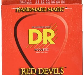 DR Strings Red Devils – Red Coated Acoustic11-50