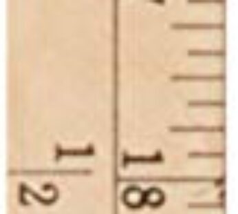 Dritz Wood Metal Tips Yardstick Ruler, 1/4 x 36-Inch, Natural