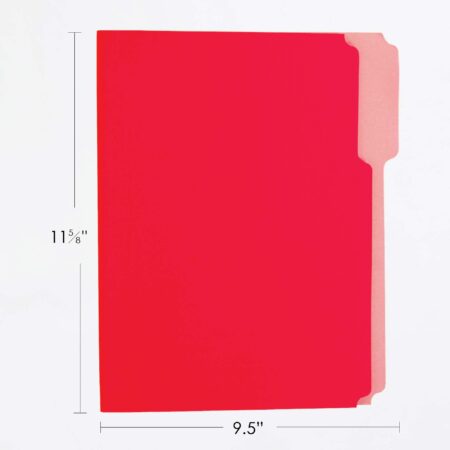 BAZIC Manila File Folder 1/3 Cut Letter Size, Assorted Color Left Right Center Tabs Positi - Image 3