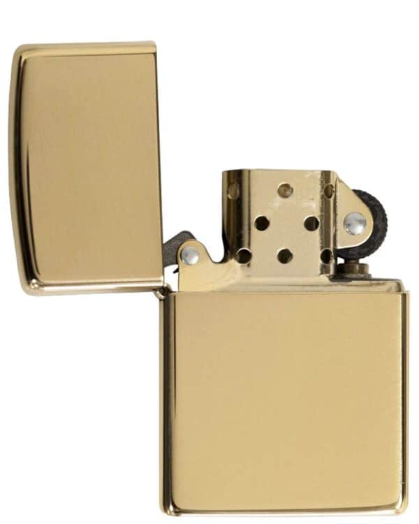 Zippo 254B High Polish Brass Pocket Lighter - Image 4
