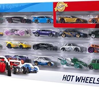 Hot Wheels 20-Pack of 1:64 Scale Toy Sports & Race Cars, Collectible Vehicles (Styles May