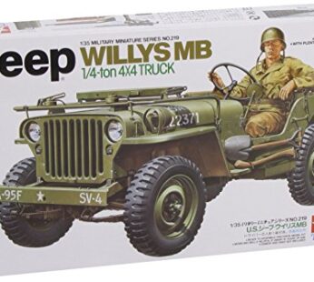 TAMIYA Jeep Willys 1/4 Ton 4X4 Hobby Model Kit for ages 168 months to 1200 months