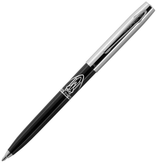 Fisher Space Pen Cap-O-Matic Space Pen, Chrome Cap with Space Shuttle Imprint, Black Barre