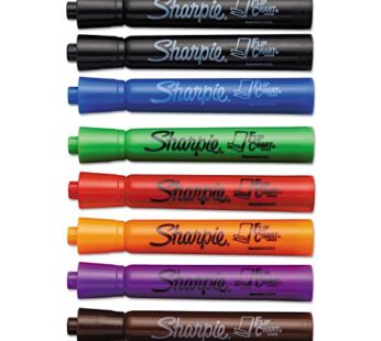 SHARPIE 22478 Flip Chart Markers, Bullet Tip, Colors may vary, 8-Count, Colors may vary(Bo