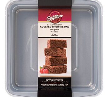 WILTON INDUSTRIES Wilton Recipe Right Non-Stick Square Brownie Baking Pan with Lid, for Tr