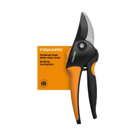 Fiskars SoftGrip Bypass Pruner 5/8" Tree and Branch Cutter - Bypass Pruning Shears and Gar