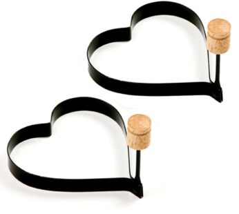 Norpro Nonstick Heart Pancake/Egg Rings, Set of 2