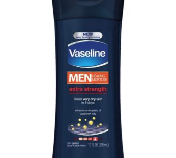 Vaseline Men Healing Moisture Hand and Body Lotion Extra Strength 10 oz