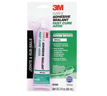 3M Marine Adhesive Sealant Fast Cure 4200 (05260) ? Semi-Permanent Flexible Adhesive Seala