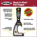 HYDE 02996 Opener, for Use with Removing Plastic 5 Gal Bucket Lids and Pail Tops, 3", Blac - Image 2