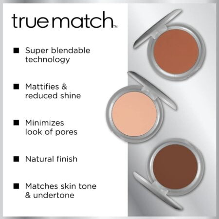 L'Oreal Paris True Match Super-Blendable Powder, Classic Beige, 0.33 oz. - Image 3