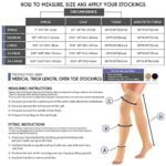 Truform 20-30 mmHg Compression Stockings for Men and Women, Thigh High Length, Dot-Top, Op - Image 2