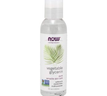 NOW Solutions, Vegetable Glycerin, 100% Pure, Versatile Skin Care, Softening and Moisturiz