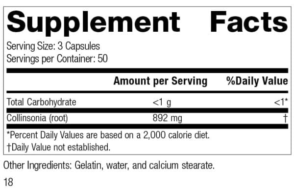 Standard Process Collinsonia Root - Whole Food Vascular Supplement, Digestive Health, Blad - Image 2