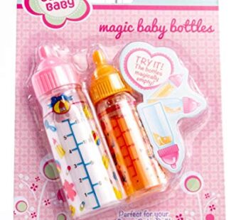 Toysmith My Sweet Baby, Magic Baby Bottle Set, Two Bottles, For Boys & Girls Age 3+