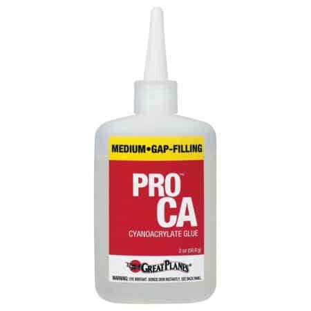 Great Planes Pro CA Adhesive Glue, CA+ Medium (2 Ounces)