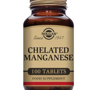 Solgar Chelated Manganese, 100 Tablets – Supports Bone, Joint & Nerve Health – Highly Abso