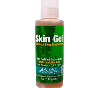 Aloe Life ? Skin Gel & Herbs Ultimate Skin Treatment, 99% Certified Organic Whole Leaf Alo