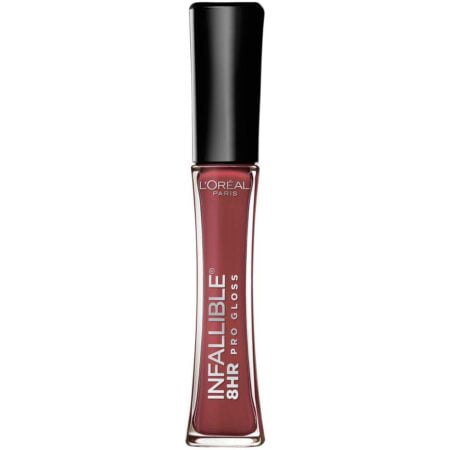 L?Oreal Paris Makeup Infallible 8 Hour Hydrating Lip Gloss, Sangria, 0.21 Fl Oz