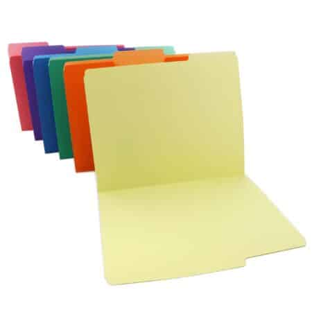 BAZIC Manila File Folder 1/3 Cut Letter Size, Assorted Color Left Right Center Tabs Positi - Image 7