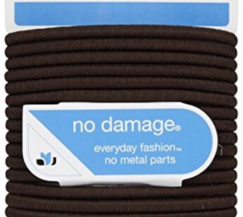 Scunci No Damage Elastic Hair Bands, Brown (hfs-koi-zk-a1925)