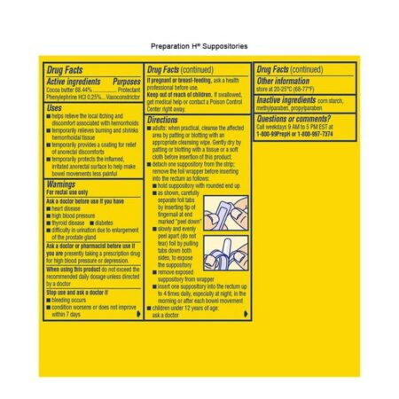 Preparation H Suppositories 12 - Image 2