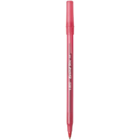 BIC Round Stic Xtra Life Ballpoint Pen, Medium Point (1.0mm), Red, 10-Count - Image 2