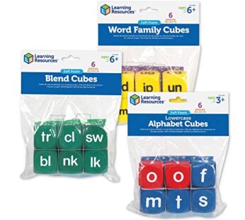 Learning Resources Phonics Cubes Class Set, Set of 18