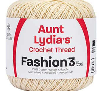 Coats Crochet Fashion Crochet Thread, 3, Bridal White