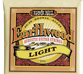 Ernie Ball Earthwood Light 80/20 Bronze Acoustic Guitar Strings, 11-52 Gauge (P02004)