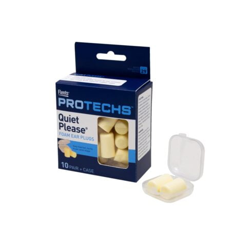 Flents Ear Plugs, 10 Pair with Case, Ear Plugs for Sleeping, Snoring, Loud Noise, Travelin