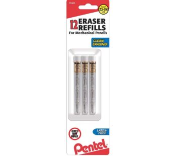 Pentel? Eraser Refills For Mechanical Pencils, White, Pack Of 12