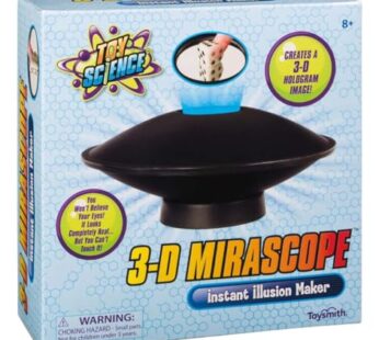 Toysmith: 3-D Mirascope, 6″ Instant Hologram Image Maker, Includes a Plastic Frog to Displ