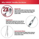 SINGER 2087 Leather Machine Needles, 3-Count - Image 5