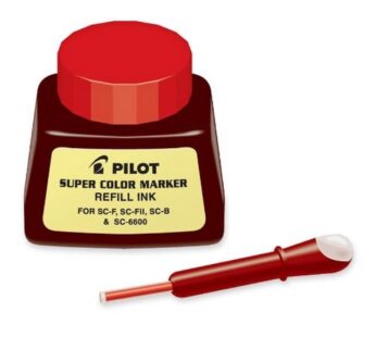 PILOT Super Color Permanent Marker Refill Ink, Red Ink, 1 Ounce Bottle with Dropper (43700