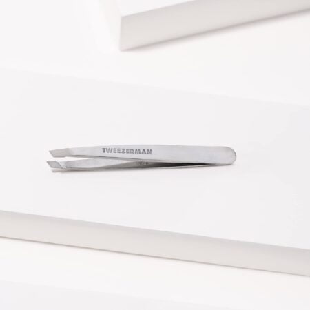 Tweezerman Mini Slant Tweezer - Tweezers for Eyebrows, Travel Tweezers for Eyebrows, Facia - Image 4