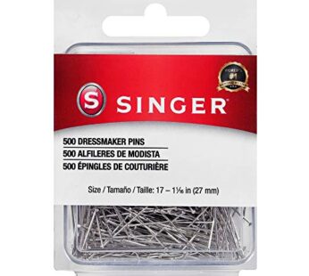 Singer 00349 Dressmaker Pins, Size 17, 500-Count