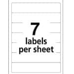 Avery File Folder Labels on 4" x 6" Sheets, Easy Peel, Assorted, Print & Handwrite, 2/3" x - Image 5