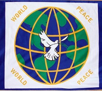 Flag World Peace 3 Foot by 5 Foot Polyester (New)