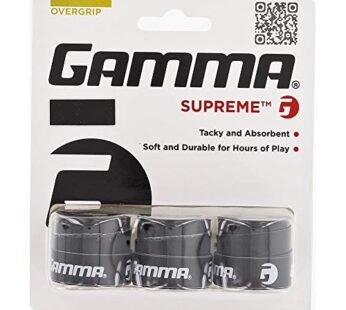 GAMMA Sports Supreme Overgrip for Tennis, Pickleball, Squash, Badminton, and Racquetball R