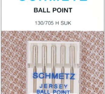 Euro-Notions 1726 Ball Point Jersey Machine Needles, 5-Pack