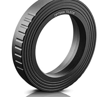 Opteka T-Mount (T2) Adapter Compatible with Canon EF EOS 80D, 77D, 70D, 60D, 60Da, 50D, 7D
